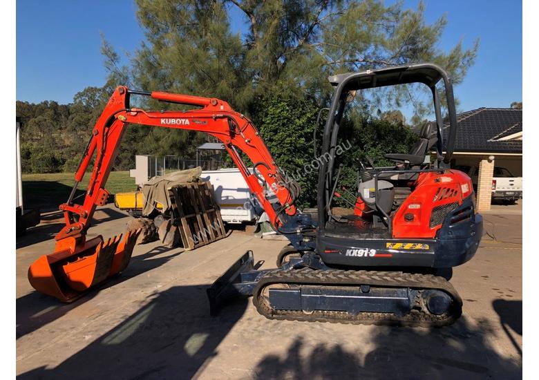caption SOLD---Kubota KX91-3 Super Series 2 Excavator 3.2Ton