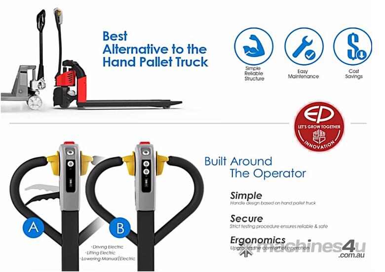 caption Brand New EP EPT12-EZ Lithium Battery Electric Pallet Truck/Jack