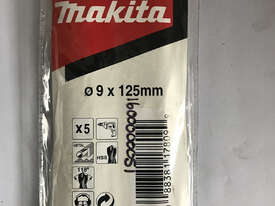 Drill Bit 9mmØ HSS Makita Tools Jobber Pack of 5 D-06535 - picture2' - Click to enlarge
