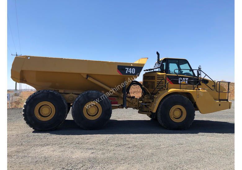 caption Caterpillar 740 Articulated Off Highway Truck