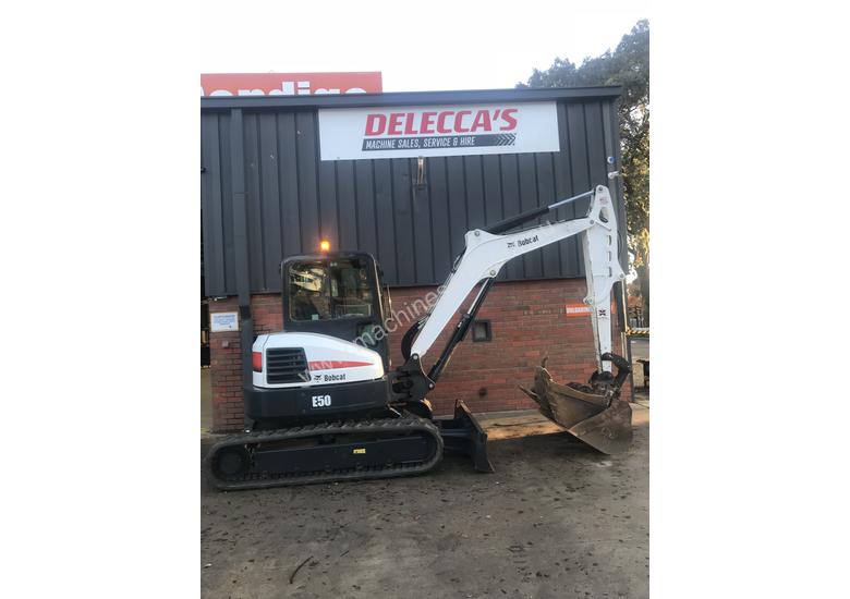 caption Bobcat E50 excavator 2013 model