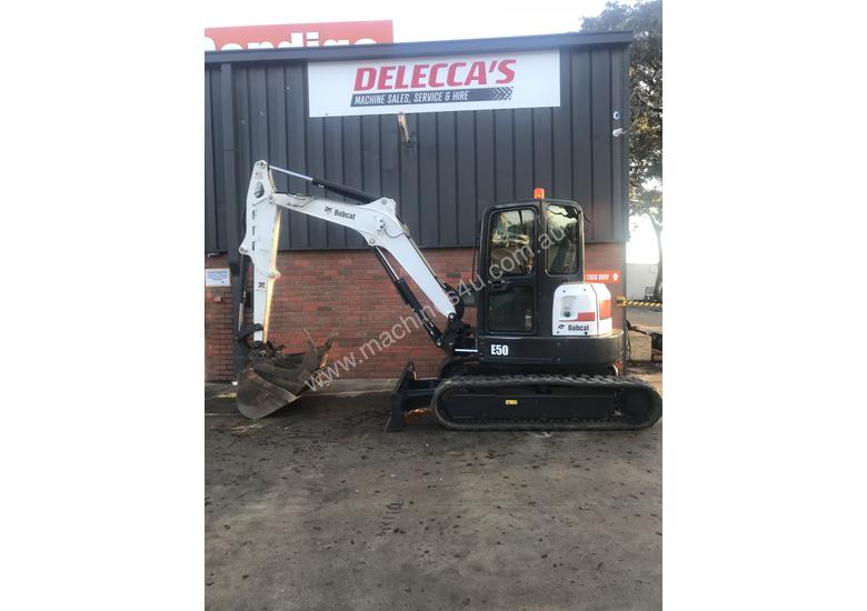 caption Bobcat E50 excavator 2013 model