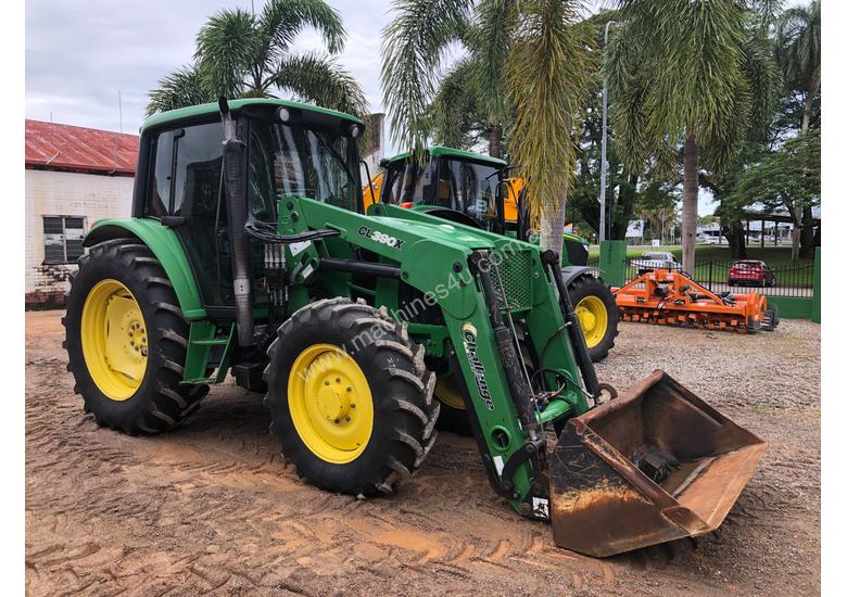 caption John Deere 6130 CAB TRACTOR WITH CHALLENGE LOADER