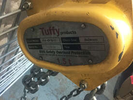 Tuffy Lift Block and Tackle Chain Hoist 1.5 Tonne x 3mtr chain  - picture0' - Click to enlarge