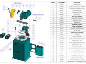 Brobo Waldown Cold Saw SA350 Metal Cutting 415 Volt 20-100 RPM Semi Automatic PN 9910040 - picture1' - Click to enlarge