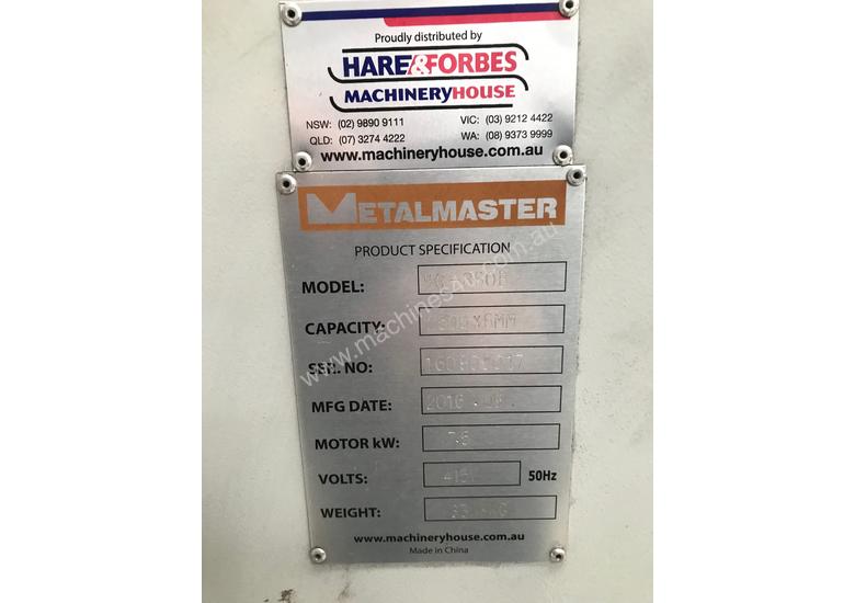 caption Just Arrived - USED Metalmaster HG860B - 2500mm x 6mm Guillotine
