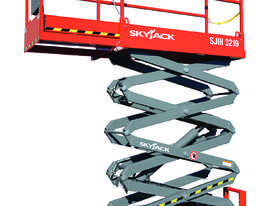 Skyjack 19ft Electric Scissor Lift  with Galvanised Trailer - picture0' - Click to enlarge