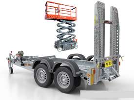 Skyjack 19ft Electric Scissor Lift  with Galvanised Trailer - picture0' - Click to enlarge