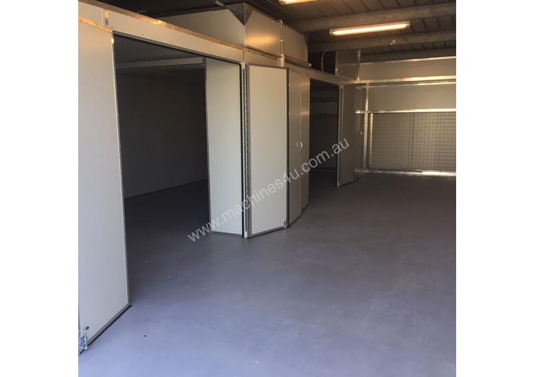 caption REDUCED PRICE! Semi Down-draft Spray Booth with attached drying booth