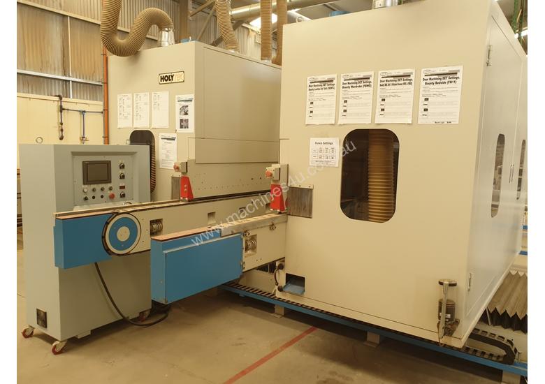 caption HOLYTEK Double end tenoner