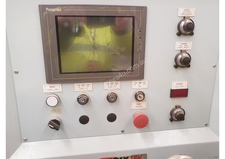 caption HOLYTEK Double end tenoner