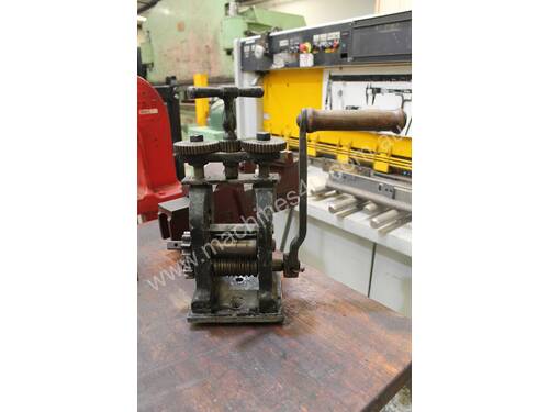 We have a Combination Jewelers Rolling Mill for sale  Specification are as follows:  Complete with h