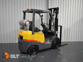 TCM 1.8 Tonne LPG Forklift For Sale 3750mm Mast Solid Tyres LPG Sydney Melbourne Orange - picture1' - Click to enlarge