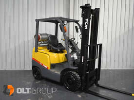 TCM 1.8 Tonne LPG Forklift For Sale 3750mm Mast Solid Tyres LPG Sydney Melbourne Orange - picture2' - Click to enlarge