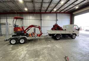 Mini Combo PLUS! Fuso Tipper + 1.7 Ton Excavator + Tracked 25 HP Mini Loader