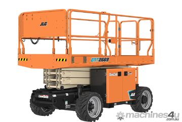 ERT2669 Electric Rough Terrain Scissor Lift - 10m Working Height, Large Platform
