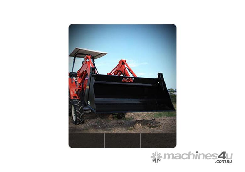 caption Digga Agricultural 4 in 1 Skid Steer Bucket - Full Range Available from 1500mm to 2200mm