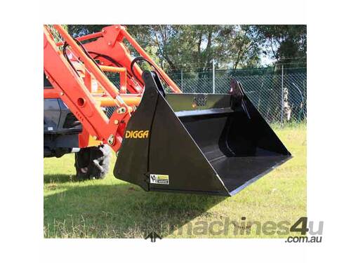 caption Digga Agricultural 4 in 1 Skid Steer Bucket - Full Range Available from 1500mm to 2200mm
