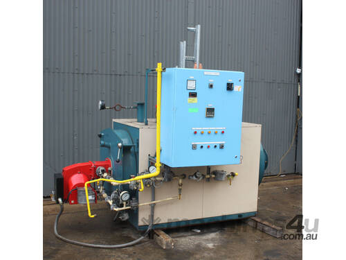  HUNT TN-AR-407 407kW natural gas hot water tube boiler heater SAACKE BURNER