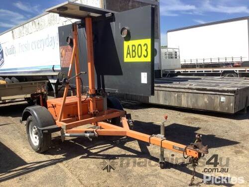 2012 Vermac Single Axle Sign Board Trailer