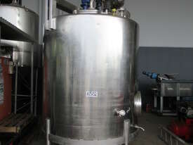 Stainless Steel Mixing Tank (Vertical), Capacity: 3,800Lt - picture0' - Click to enlarge