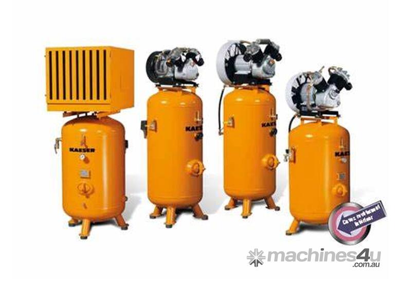 caption CVA Compressors - New Kaeser Classic 270/50 Single Phase Piston Compressor - 136 l/min - German Engi