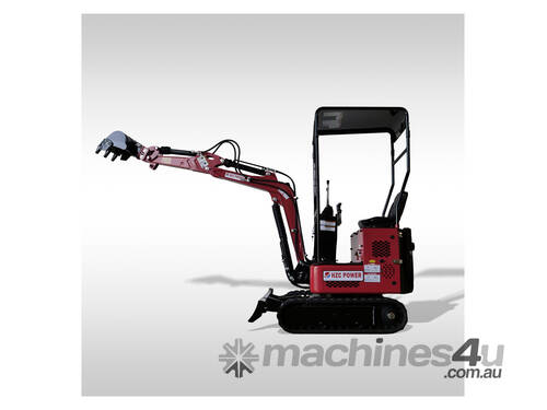 HZC MINI EXCAVATOR 1 TONE 14HP PETROL SWING BOOM & ADJUSTABLE TRACK(BKB851K)