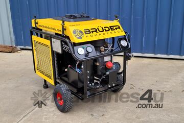 GP47 - 47cfm Rotary Screw Compressor, Petrol Driven in Transport Frame