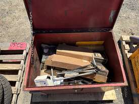 Steel Box of Assorted Truck Parts - picture0' - Click to enlarge