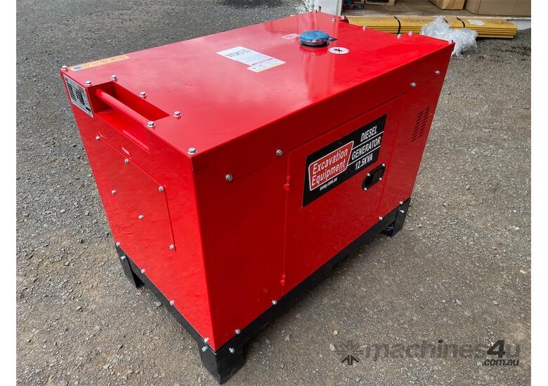 caption EXEQ 12.5KVA Silenced Diesel Generator