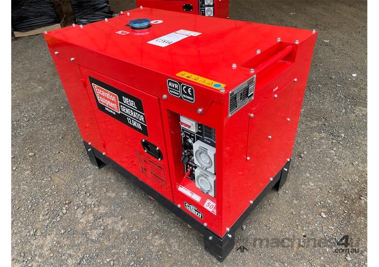 caption EXEQ 12.5KVA Silenced Diesel Generator