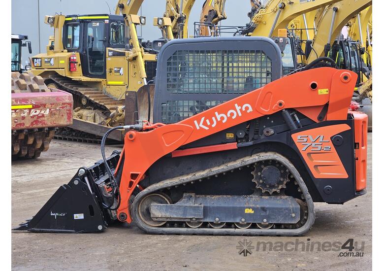 caption 2021 KUBOTA SVL75-2 TRACK LOADER WITH 942 HOURS AND FULL CIVIL SPEC