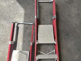 2 Red Back Platform Ladders - picture0' - Click to enlarge