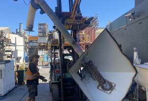 3.5m x 150mm helical auger screw feeder conveyor hopper 3kW Bulker bag filling