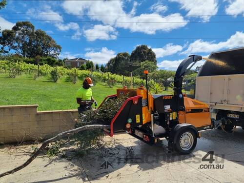 Used 2022 model Forst ST8D - 8-inch Trailer Mounted Chipper