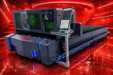 LINIA FIBER LASER | 6KW MAX | 4 x 2M |BOCI HEAD | CYPCUT CONTROLLER | SEMI ENCLOSED TABLE