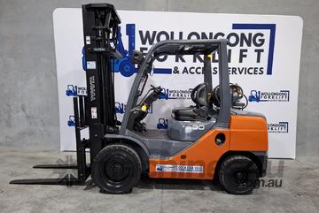 Wollongong Forklift: 2007 Toyota 3T LPG, 3-Stage Standard Mast, 5.5m Lift!