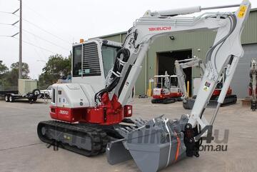 Takeuchi TB257FR Excavator 5T With Side-to-Side (STS) Boom Configuration!