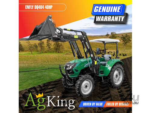 AgKing -  Enfly 40HP Tractor ROPS 4WD DQ404 with FEL & 4in1 Bucket - WORKHORSE