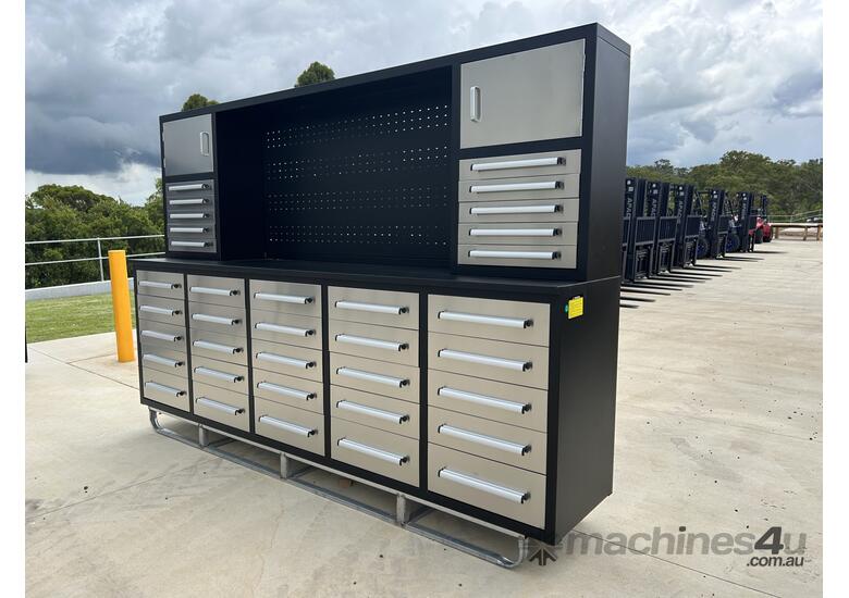 35 Drawer Stainless Steel Tool Cabinet / Work Bench