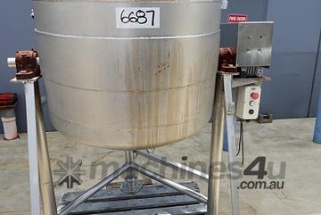 Stainless Steel Jacketed Kettle, 300 Lt, 820mm Dia x 850mm H