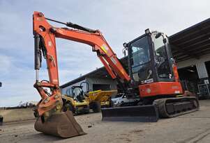 2019 KUBOTA U35-4 3.6T EXCAVATOR (M1081) WITH CAB, HITCH, BUCKETS, FULL CIVIL SPEC AND 2035 HOURS