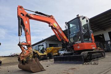 2019 KUBOTA U35-4 3.6T EXCAVATOR (M1081) WITH CAB, HITCH, BUCKETS, FULL CIVIL SPEC AND 2035 HOURS