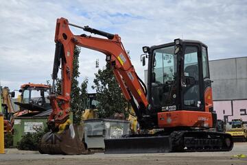 2019 KUBOTA U35-4 3.6T EXCAVATOR (M1081) WITH CAB, HITCH, BUCKETS, FULL CIVIL SPEC AND 2040 HOURS