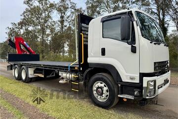 2024 Isuzu FVY 240-300 auto crane truck, 1750kms, 10 months rego