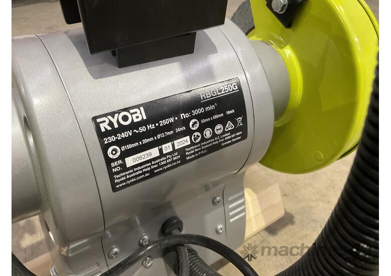 Ryobi 250W 150mm Bench Grinder Sander With Wheel Dressing Tool