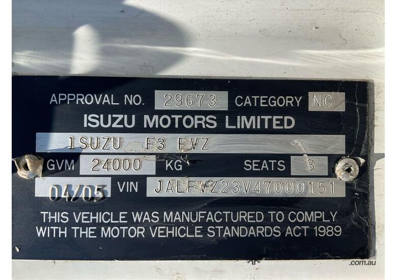 2005 Isuzu FVZ1400 LWB Crane Truck (Table Top)