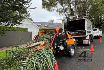   2024 model Forst ST8D - Trailer Mounted 8-inch Wood Chipper | 45HP Kubota Diesel