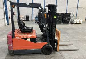Toyota 5FBE18 Container Mast Electric Forklift (New Battery in 2019)