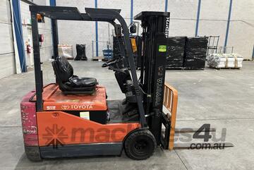 Toyota 5FBE18 Container Mast Electric Forklift (New Battery in 2019)